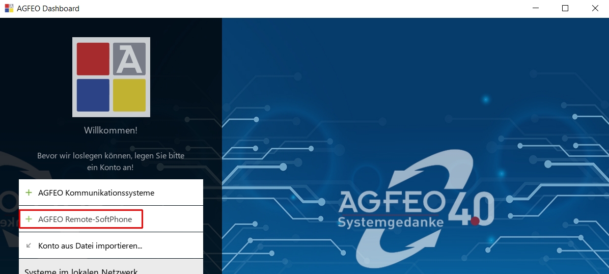 AGFEO Dashboard - das SoftPhone für Terminalserver
