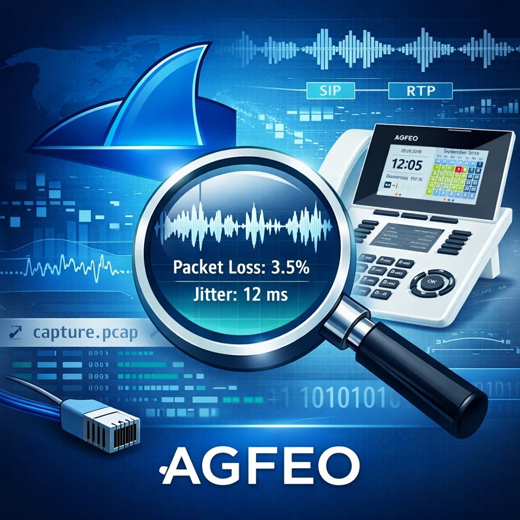 VoIP-RTP-SIP-Analyse mit Wireshark TechBlog-Serie Titelbild