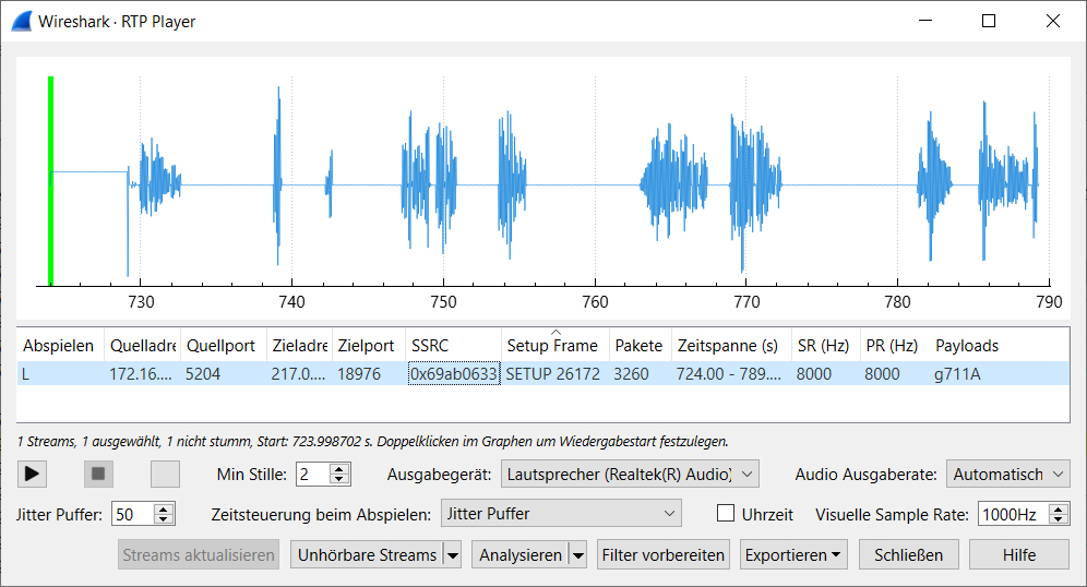 RTP Analyse mit Wireshark - Einseitiger Sprechweg. Firewall Blockade (AGFEO TechBlog)