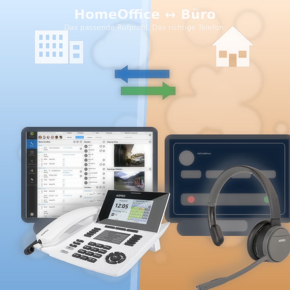 HomeOffice oder Büro? Warum bei AGFEO immer automatisch das richtige Telefon aktiv ist