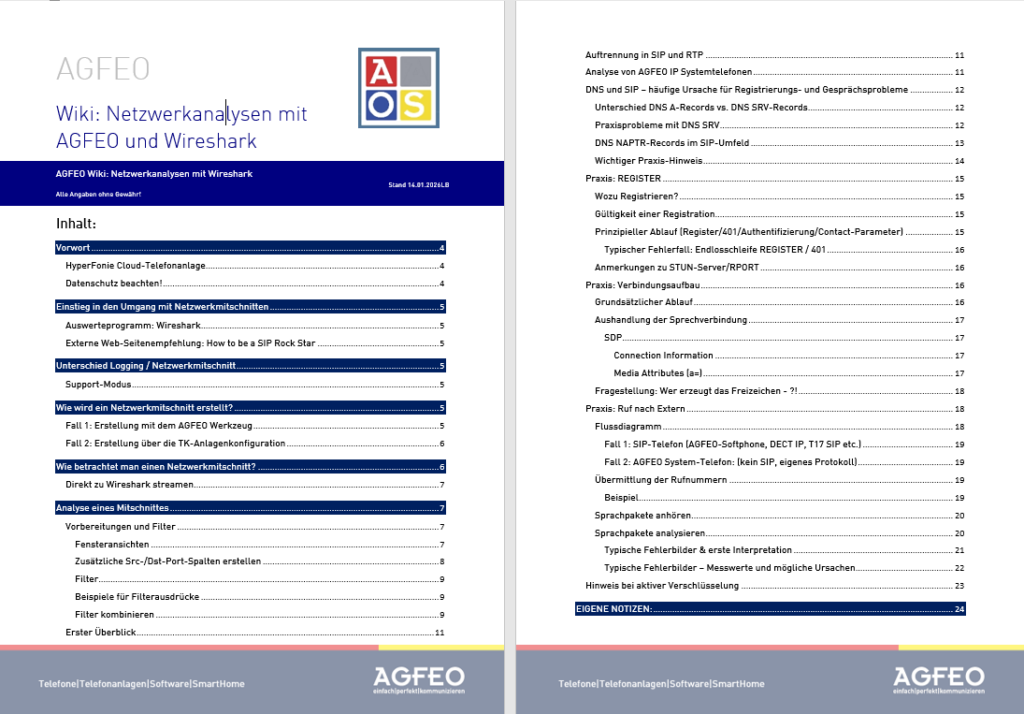 Anleitung für Wireshark (Screenshot) - Hier klicken für Linkaufruf 
