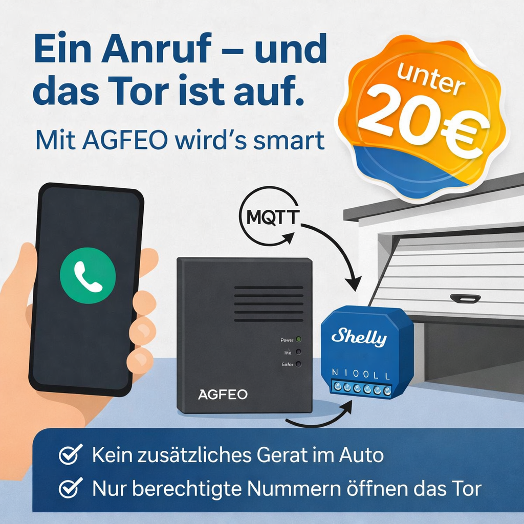 TechBlog Titelbild Garagentor per Anruf öffnen