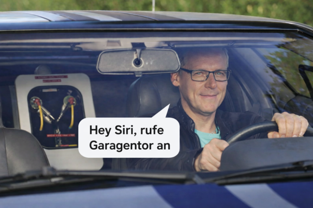 Garagentor über Sprachbefehl aus dem Auto heraus und per Anruf über Handy öffnen. Smartes Garagentor mit AGFEO & Shelly