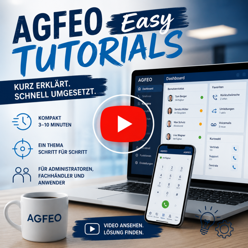 Titelbild TechBlog Beitrag AGFEO It's Easy Video Tutorial (KI erstellt)