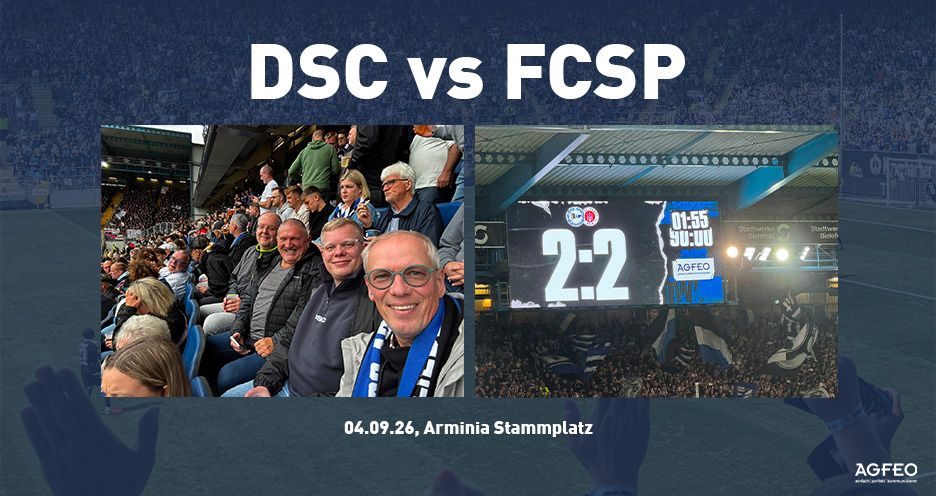AGFEO zu Gast beim Heimspiel des DSC Arminia Bielefeld